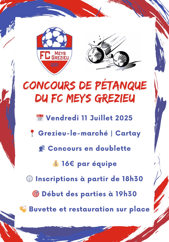 Concours de pétanque du FCMG